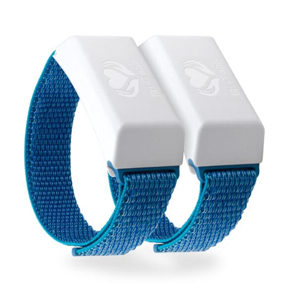Two Bi-Tapp Blue Bands with White Tappers