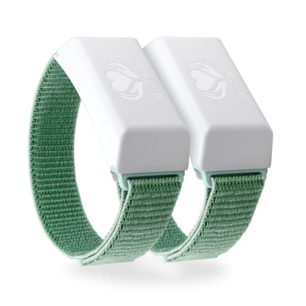 Two Bi-Tapp Green Bands with White Tappers