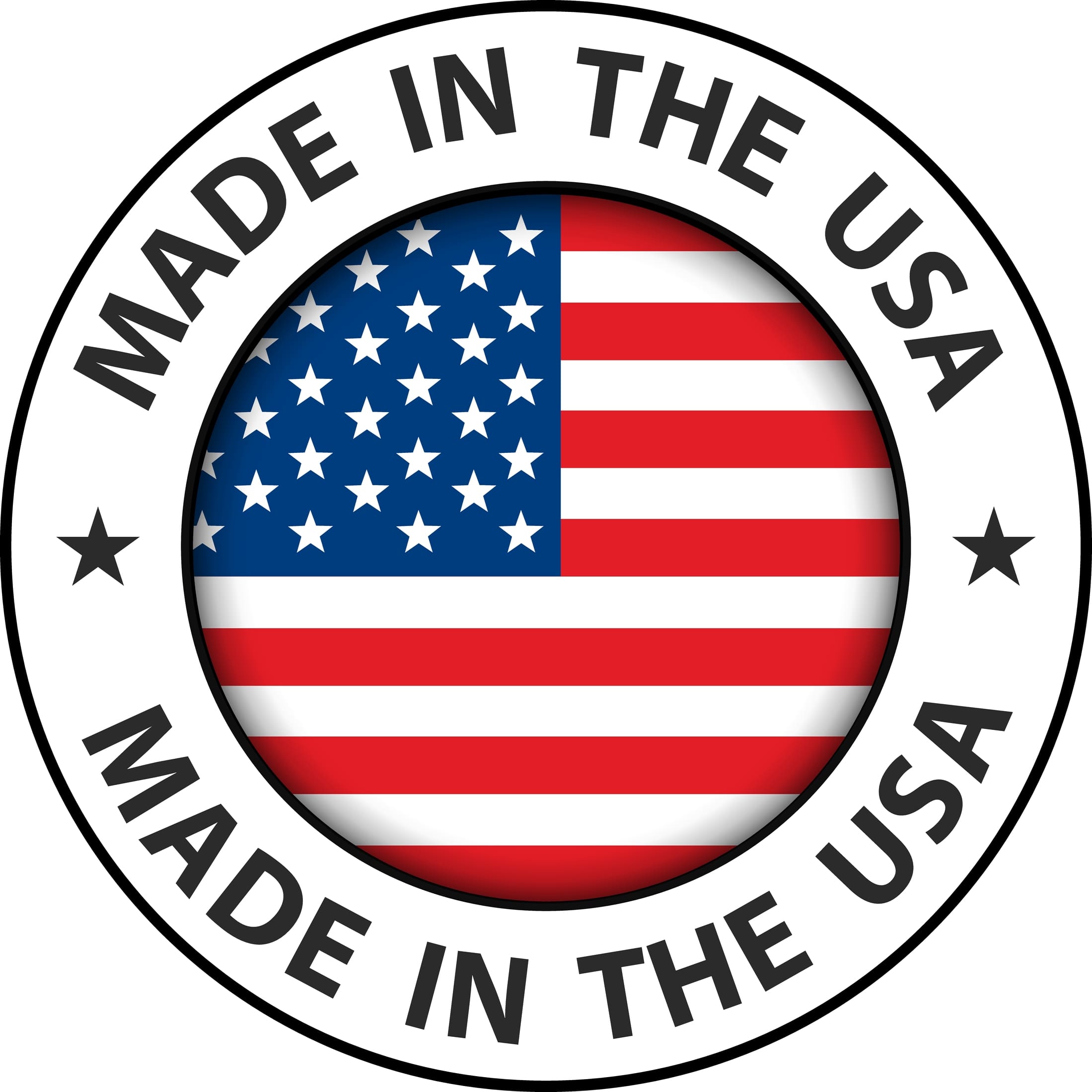 Made,In,The,Usa,Icon,,Vector,Circle,American,Button.